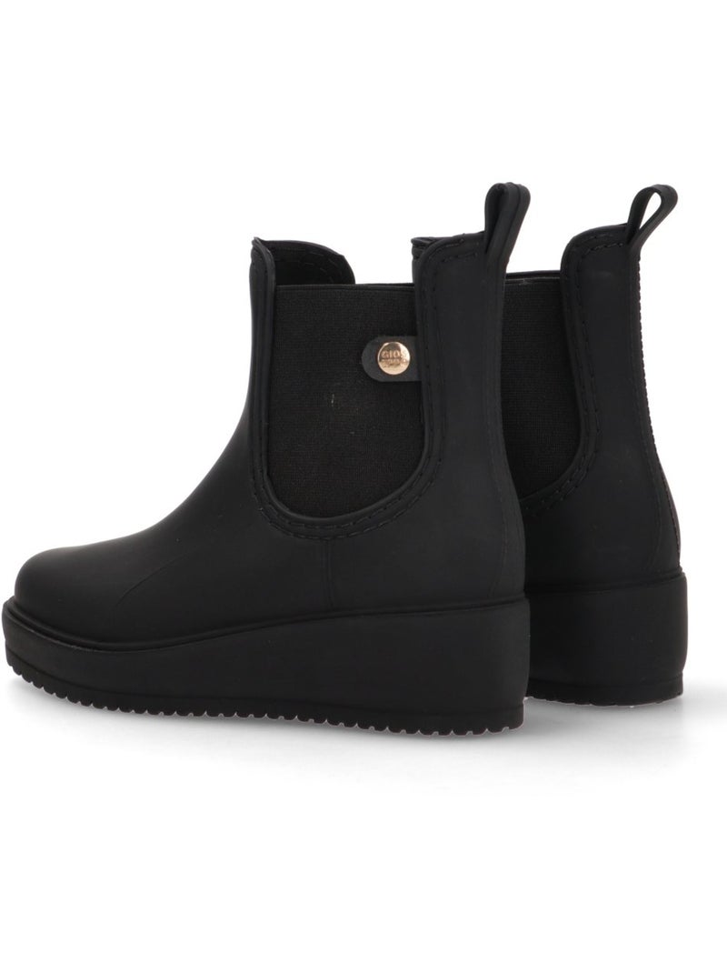 Bota Y Botin Agua Diario Mujer Cuña Media - Gioseppo Negro - Kiabi