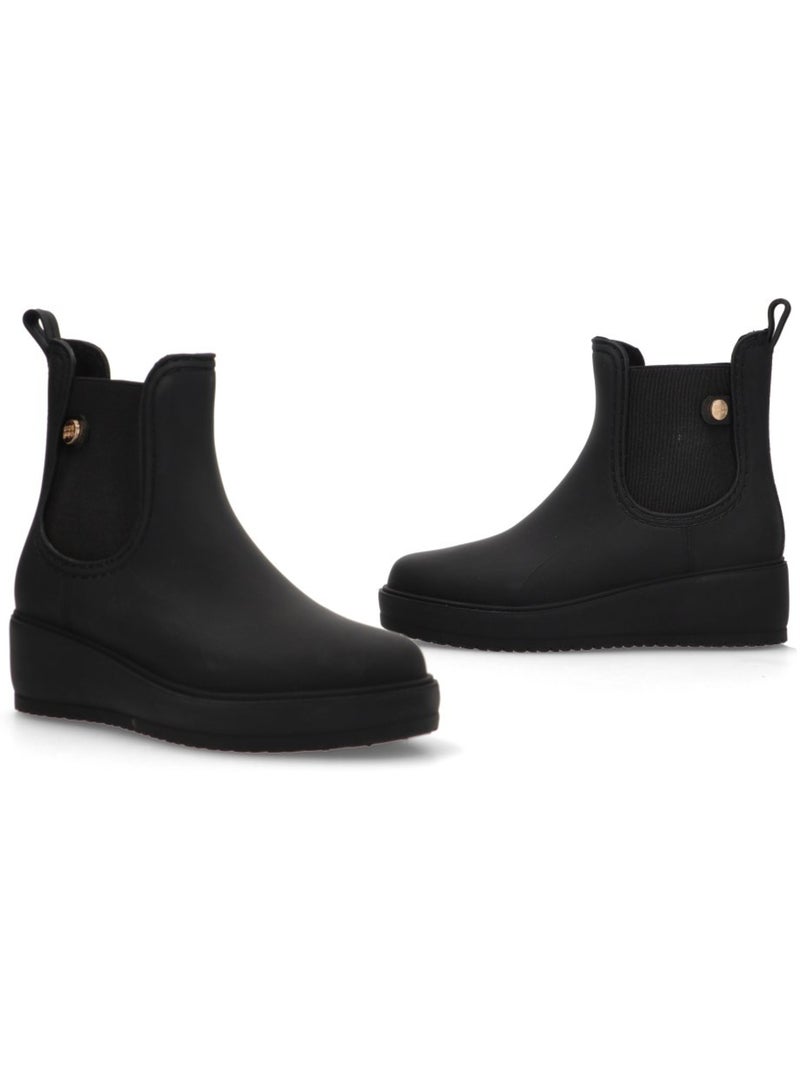 Bota Y Botin Agua Diario Mujer Cuña Media - Gioseppo Negro - Kiabi