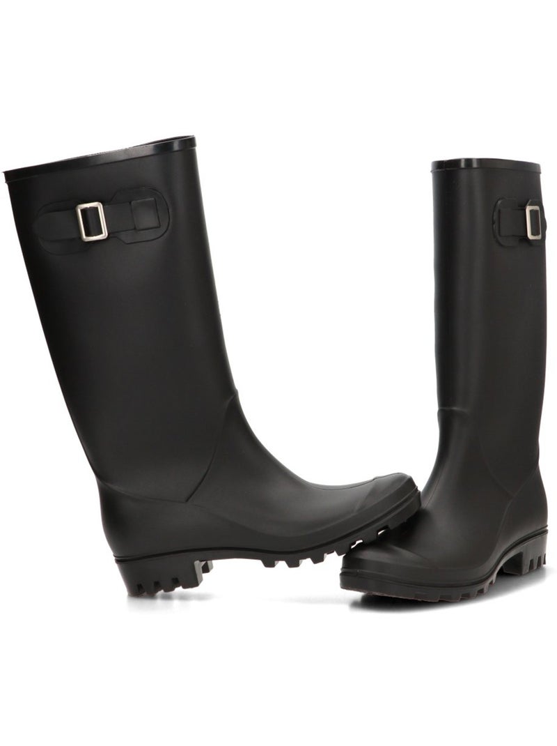 Bota y botin agua diario mujer suela plana - stay Negro - Kiabi