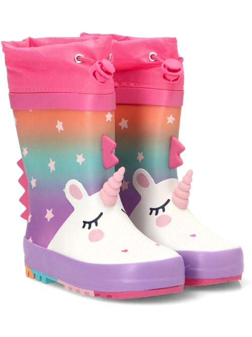 Bota y botin agua diario niña suela plana - bubble bobble - Kiabi Bota y botin agua diario niña suela plana - bubble bobble - Kiabi