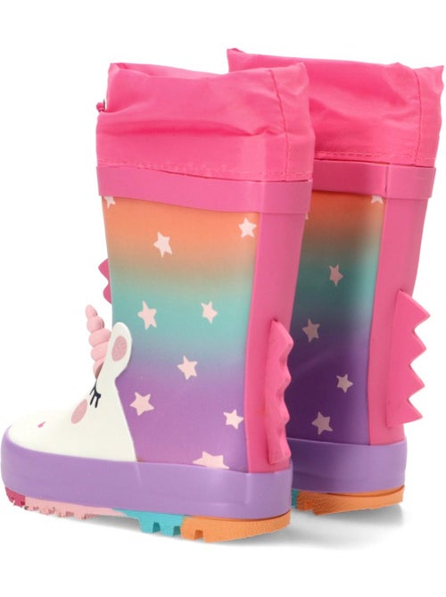 Bota y botin agua diario niña suela plana - bubble bobble - Kiabi Bota y botin agua diario niña suela plana - bubble bobble - Kiabi