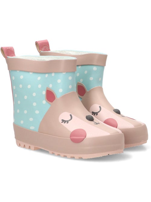 Bota y botin agua diario niña suela plana - bubble bobble - Kiabi