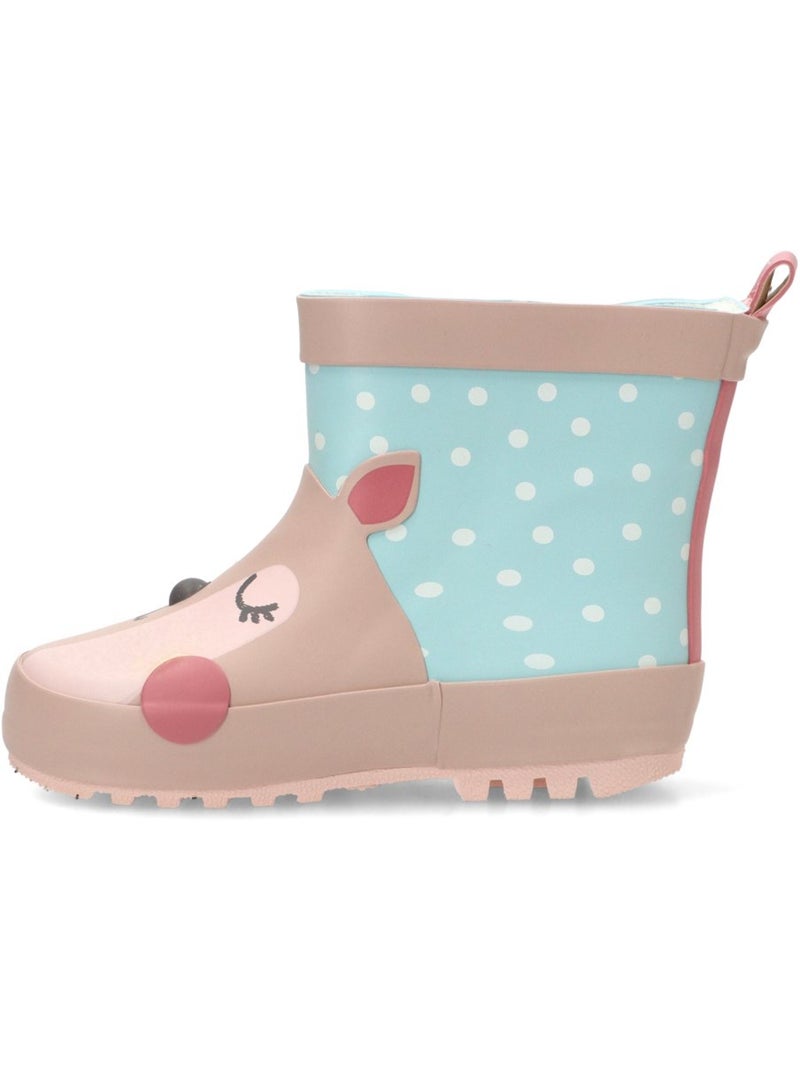 Bota y botin agua diario niña suela plana - bubble bobble Rosa - Kiabi