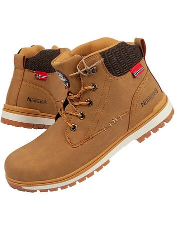 Botas a los tobillos de cueros ball-gn para hombre - geographical norway