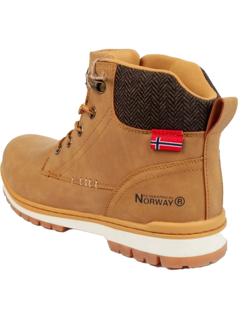 Botas a los tobillos de cueros ball-gn para hombre - geographical norway Marrón - Kiabi