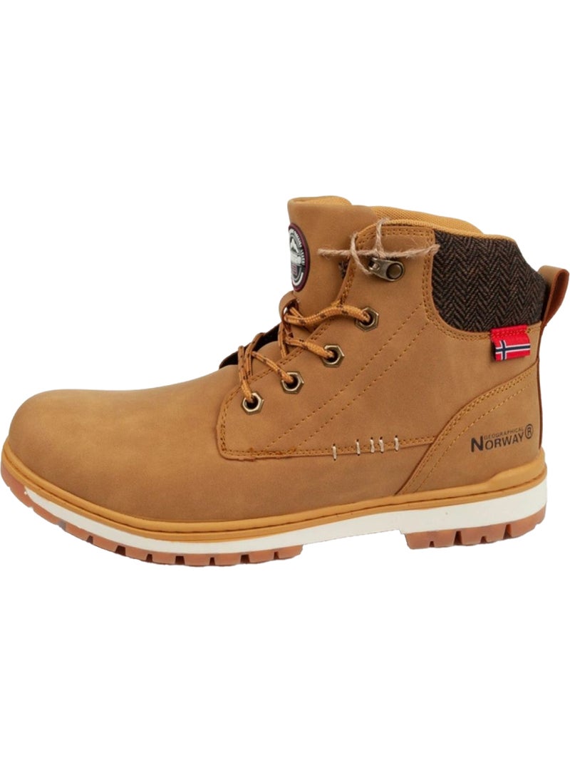 Botas a los tobillos de cueros ball-gn para hombre - geographical norway Marrón - Kiabi