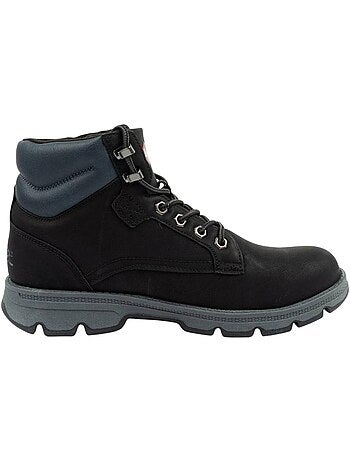 Botas a los tobillos de pieles ecológicas diseño logotipos para hombre - lee cooper