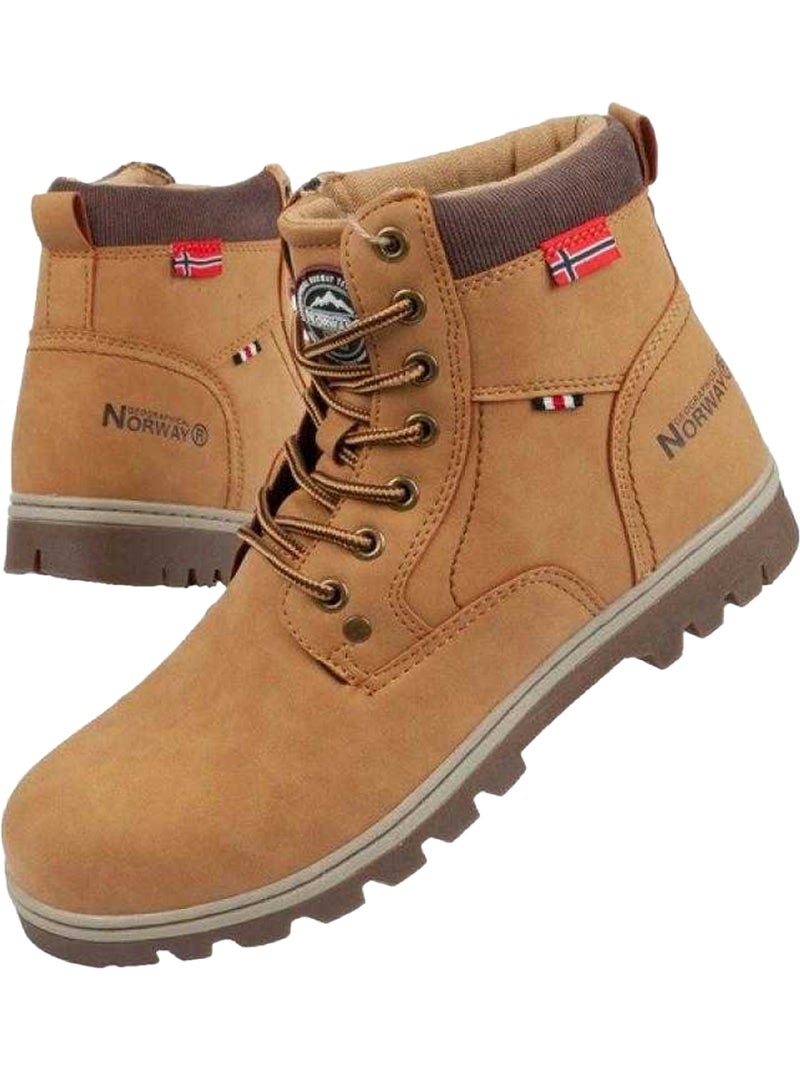 Botas a los tobillos walk gn para hombre - geographical norway Marrón tabaco - Kiabi