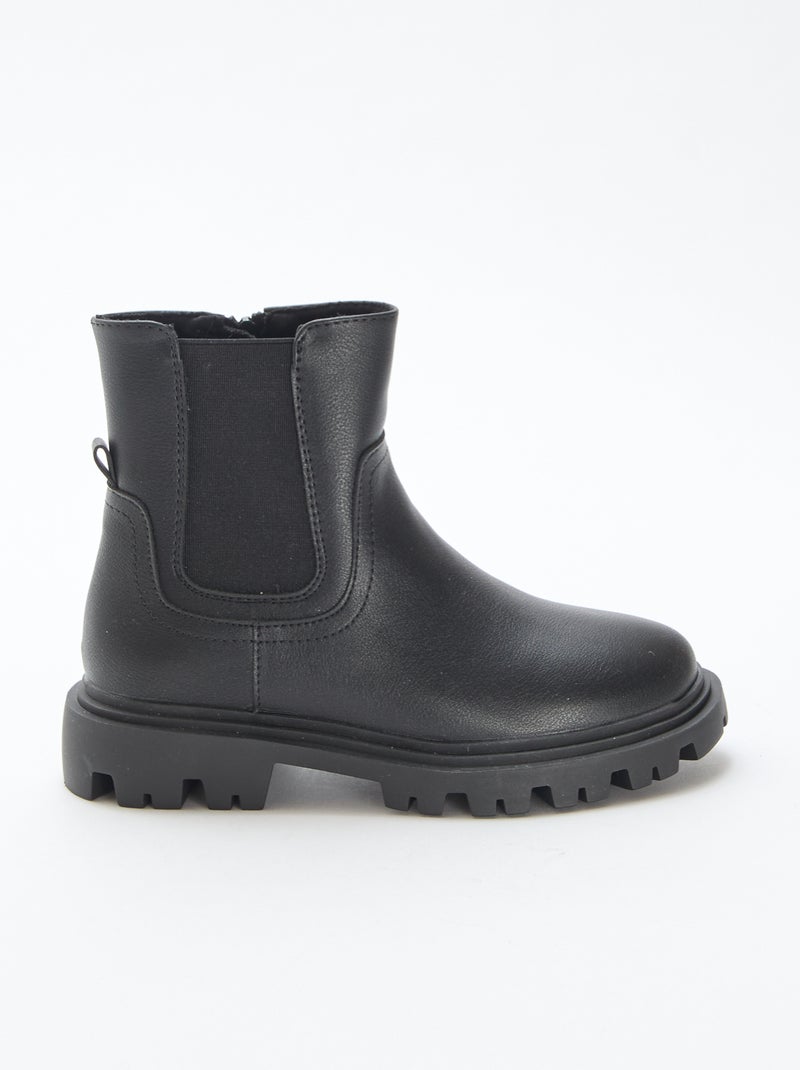 Botas altas ajustadas Negro - Kiabi