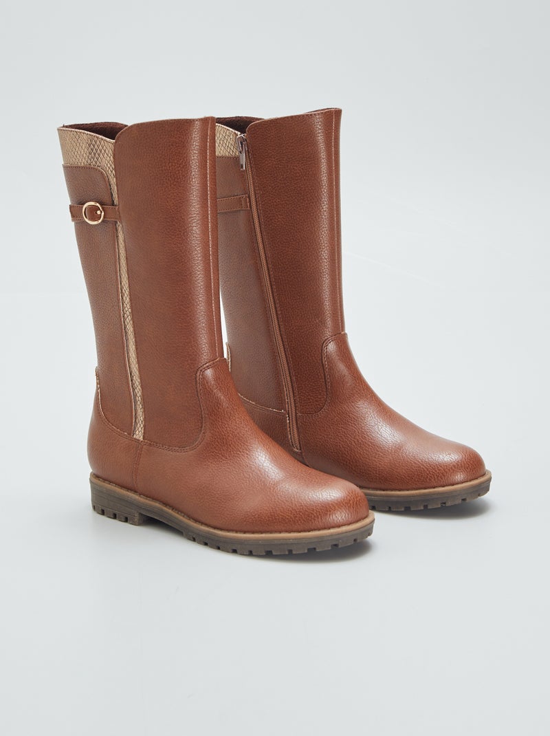 Botas altas BEIGE - Kiabi