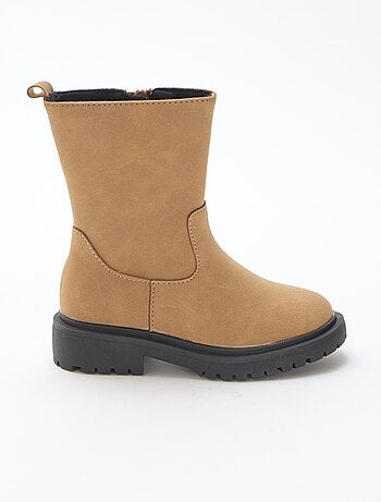 Botas altas con cremallera