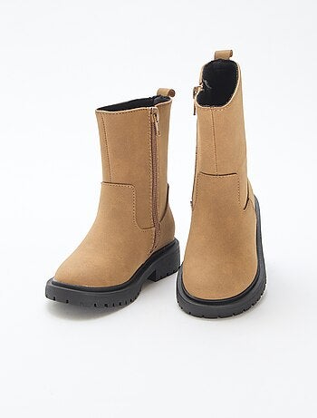 Botas altas con cremallera