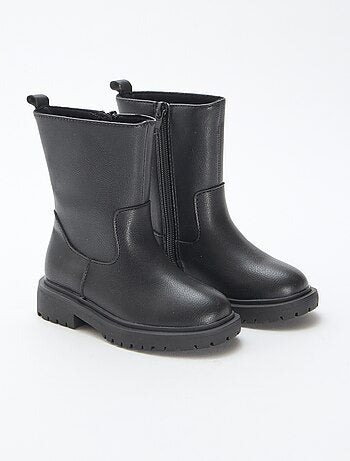 Botas altas con cremallera