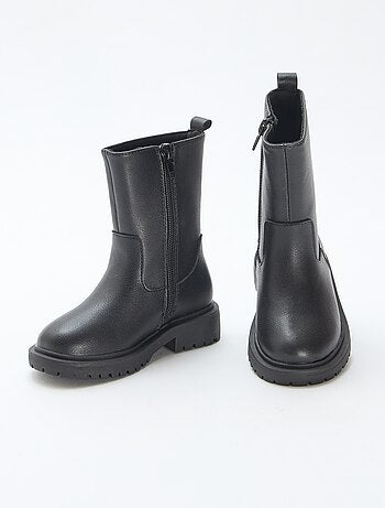 Botas altas con cremallera