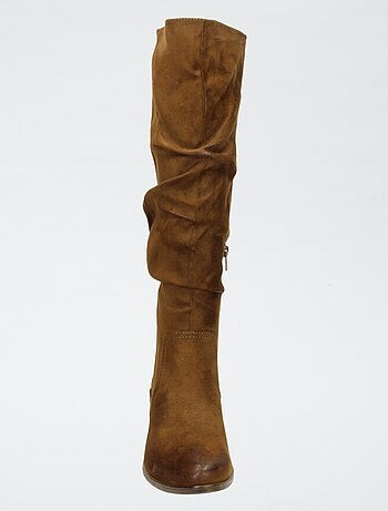 Botas altas de ante sintético