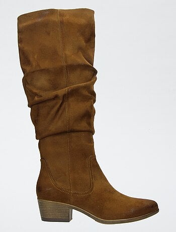 Botas altas de ante sintético