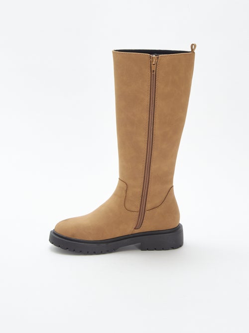 Botas altas de antelina - Kiabi