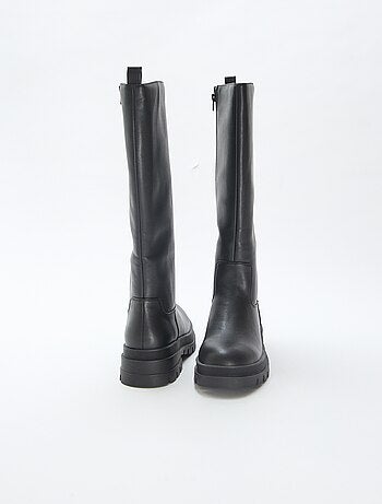 Botas altas de material sintético con suela dentada