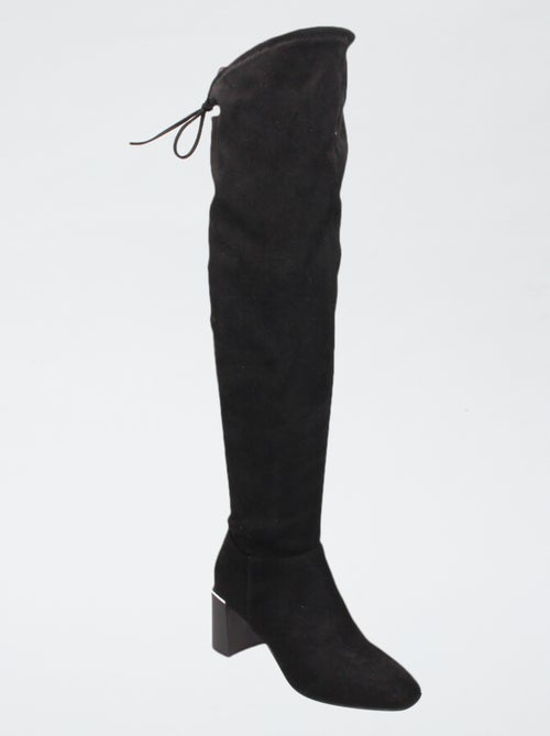 Botas altas mosqueteras de ante sintético - Kiabi