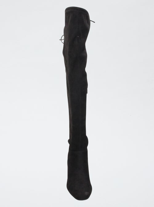 Botas altas mosqueteras de ante sintético - Kiabi