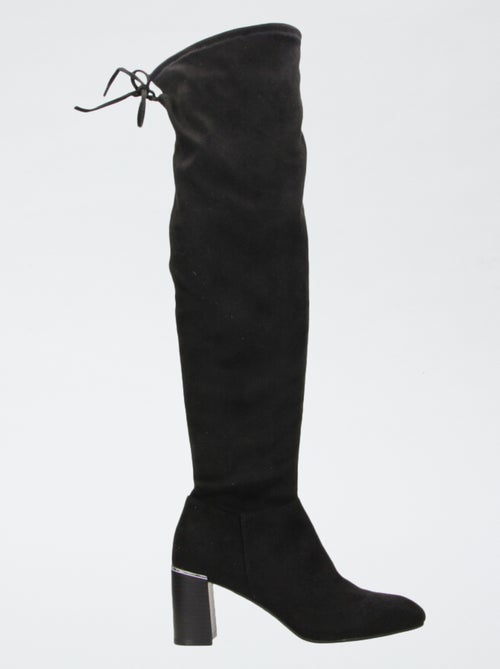 Botas altas mosqueteras de ante sintético - Kiabi