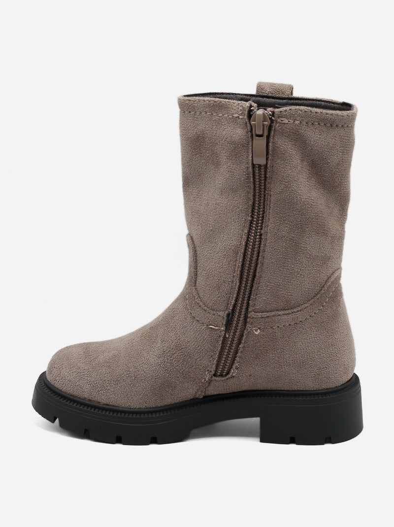 Botas altas Taupe - Kiabi