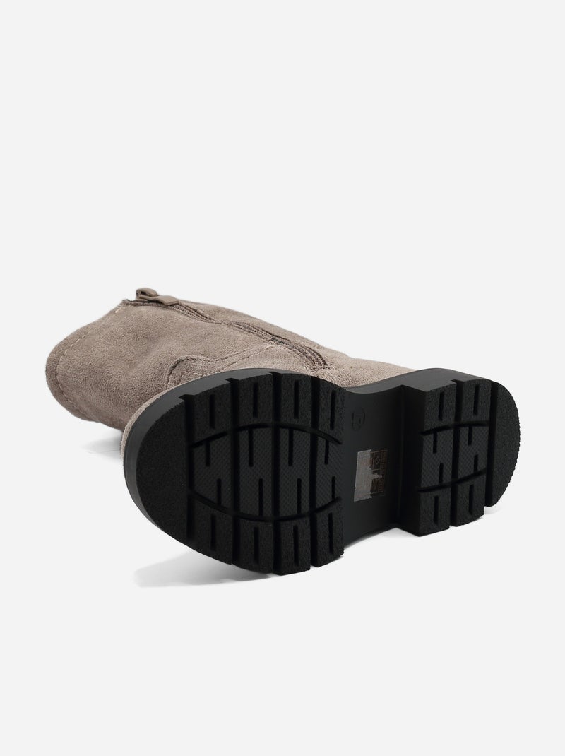 Botas altas Taupe - Kiabi