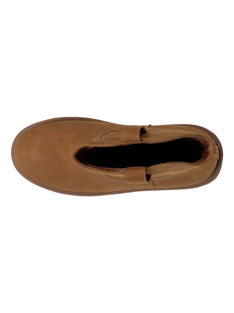 Botas alto, comodidad de espuma con memoria  Isotoner Camel - Kiabi
