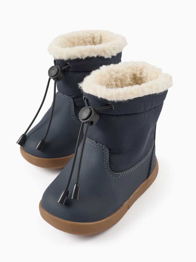 Botas barefoot con forro de sherpa Azul Azul - Kiabi