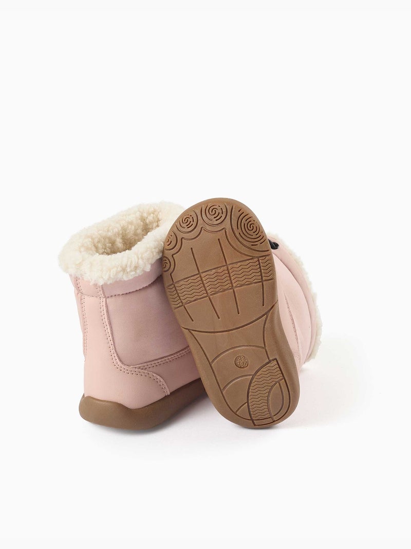 Botas barefoot con forro de sherpa Rosa - Kiabi