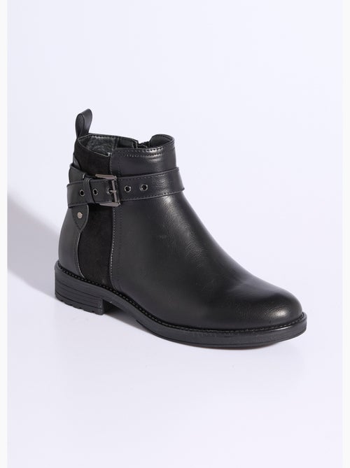 Botas bimateriales con tira en el tobillo - afibel - Kiabi