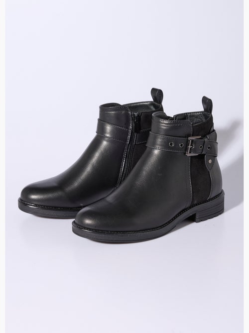 Botas bimateriales con tira en el tobillo - afibel - Kiabi