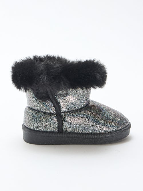 Botas brillantes con forro - Kiabi