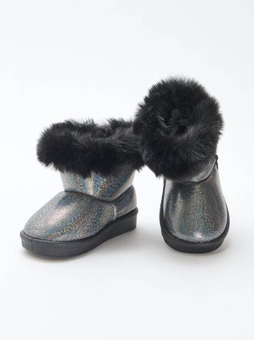 Botas brillantes con forro - Kiabi