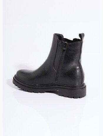 Botas Chelsea con muescas y detalles de material - AFIBEL