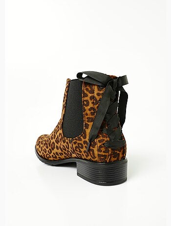 Botas Chelsea con tacones elegantes y lazo - AFIBEL