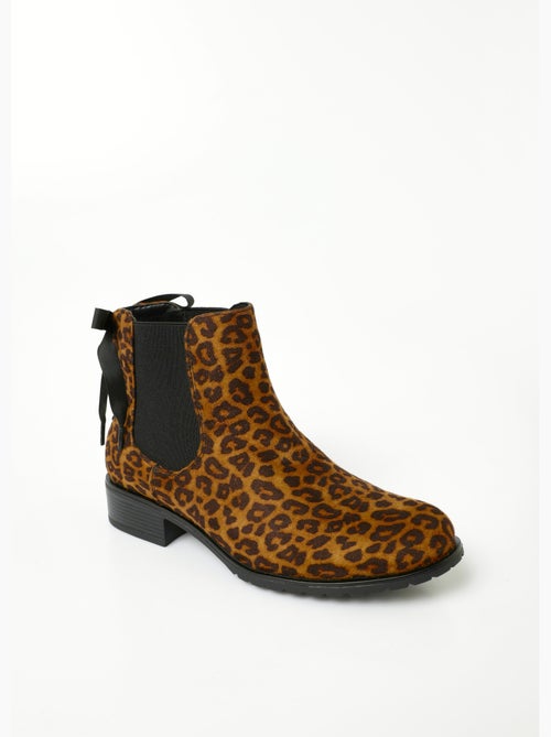 Botas Chelsea con tacones elegantes y lazo - AFIBEL - Kiabi Botas Chelsea con tacones elegantes y lazo - AFIBEL - Kiabi