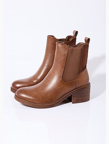 Botas Chelsea de tacón y punta redonda - AFIBEL