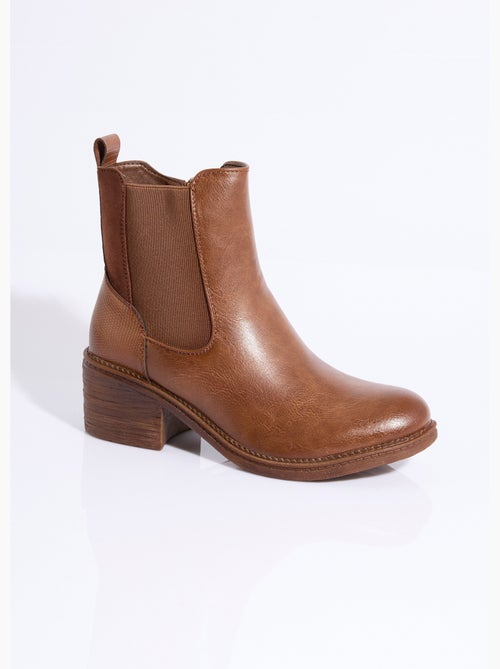 Botas Chelsea de tacón y punta redonda - AFIBEL - Kiabi Botas Chelsea de tacón y punta redonda - AFIBEL - Kiabi