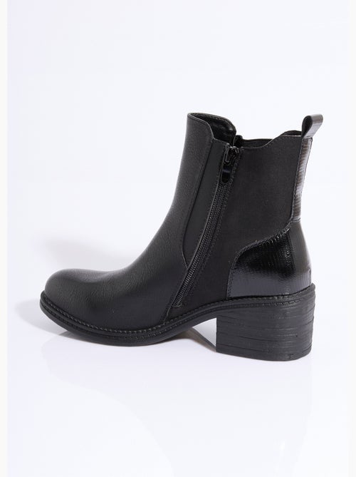 Botas Chelsea de tacón y punta redonda - AFIBEL - Kiabi