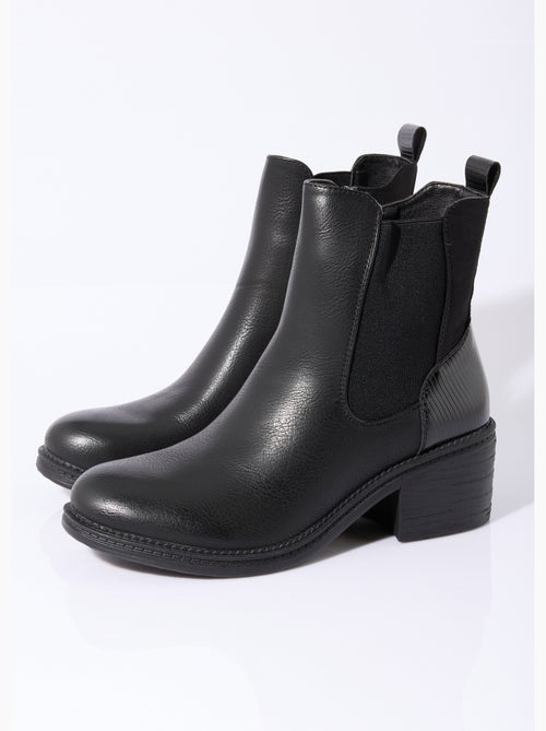 Botas Chelsea de tacón y punta redonda - AFIBEL - Kiabi