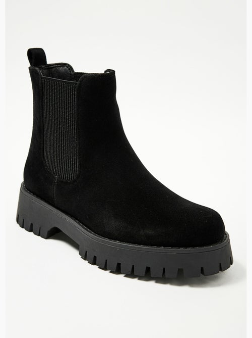 Botas Chelsea efecto ante con suela dentada - AFIBEL - Kiabi