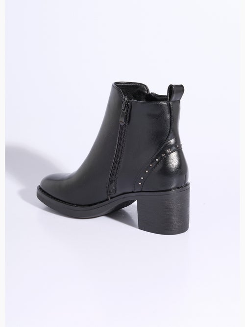 Botas con cremallera y tacones con tachuelas - afibel - Kiabi