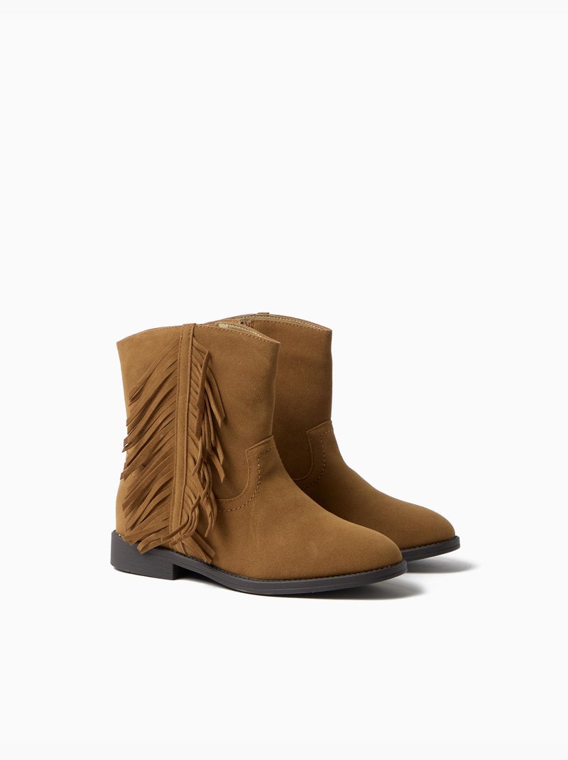 Botas con flecos, mo fashion Beige - Kiabi