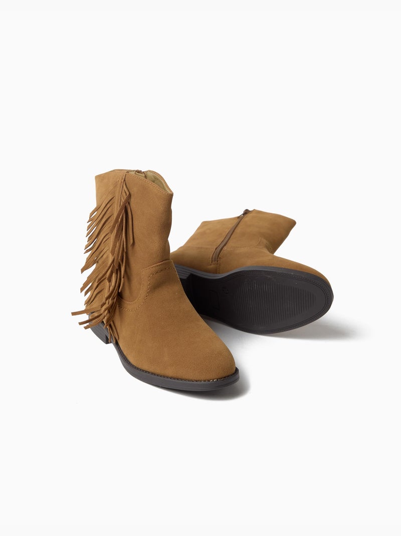 Botas con flecos, mo fashion Beige - Kiabi