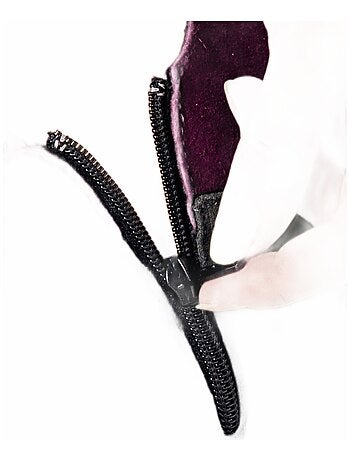 Botas confort con cremallera ancha en piel serraje - afibel