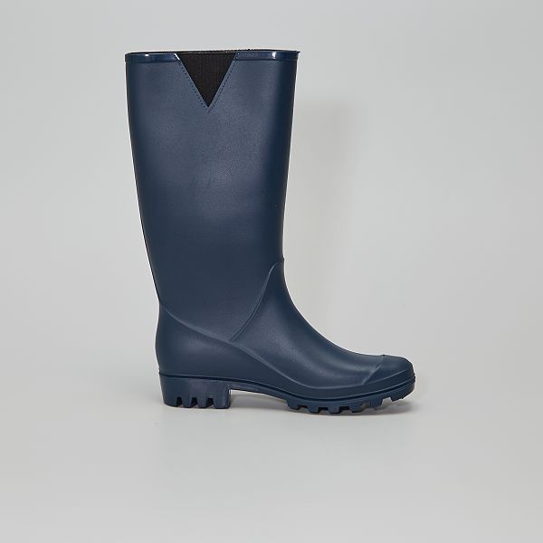 Botas de agua Mujer talla 34 a 48 - azul navy - Kiabi - 28,00€