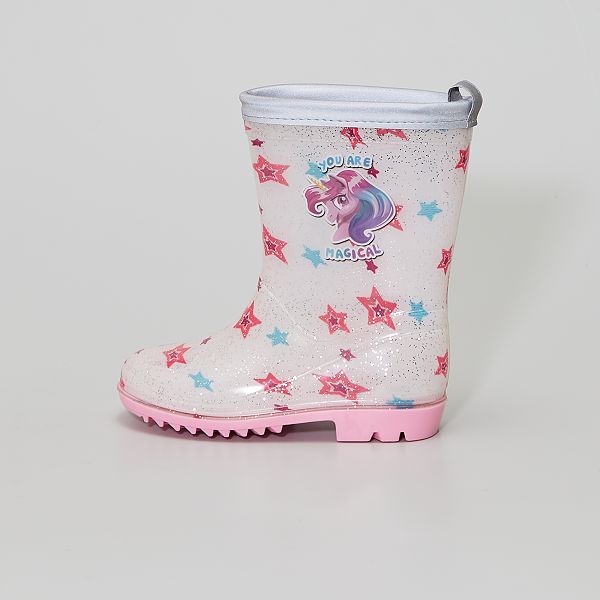 Botas de agua brillantes Niña 3-12 años - blanco - Kiabi - 15,00€