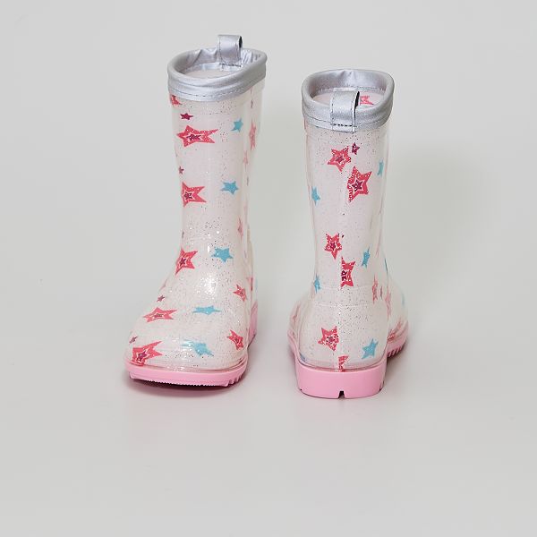 Botas de agua brillantes Niña 3-12 años - blanco - Kiabi - 15,00€