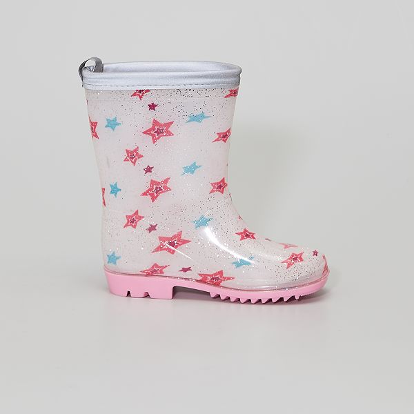 Botas de agua brillantes Niña 3-12 años - blanco - Kiabi - 15,00€